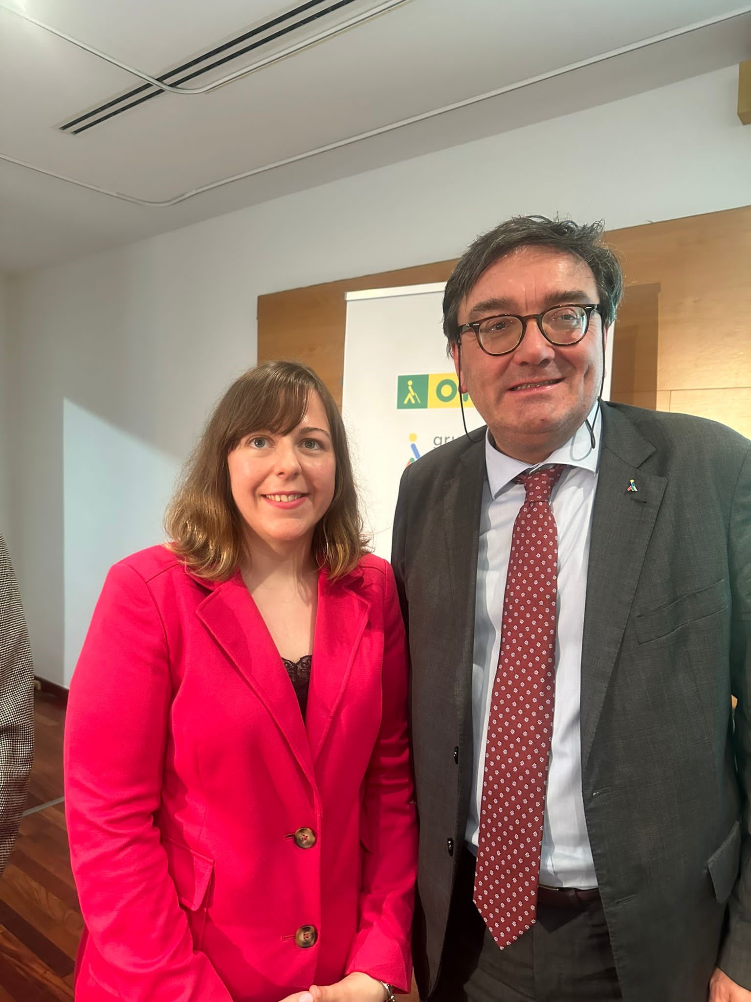 Josep Vilaseca, nou director de l'ONCE a Tarragona, i Arantxa Vallespi, nova sotsdirectora.