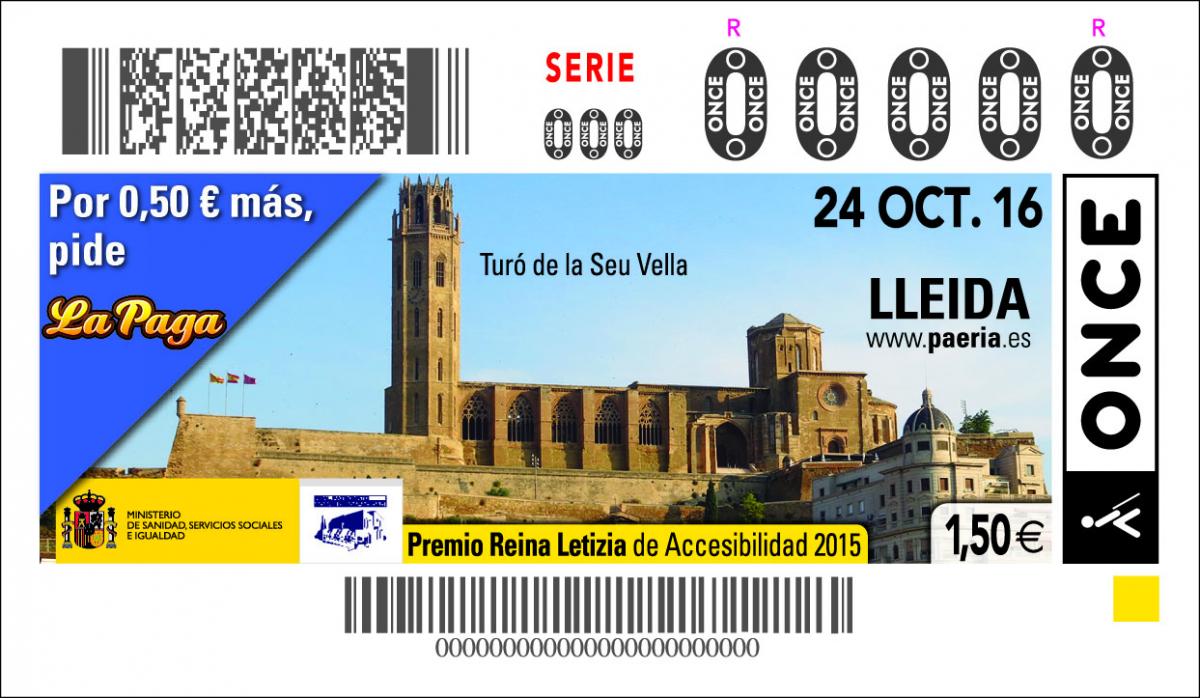 Imatge del cupó de Lleida del 24 d'octubre.