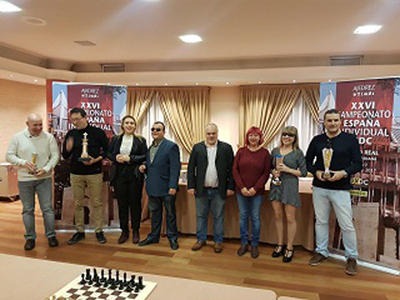 Entrega de trofeus Campionat Espanya Escacs