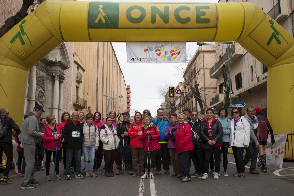 La caminada i la cursa van sortir des de l'ONCE Tarragona i van arribar fins al Santuari del Loreto. 