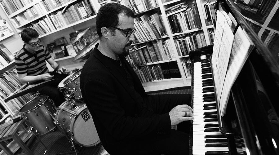 David Viñolas (bateria) i Sergi Sirvent (piano)