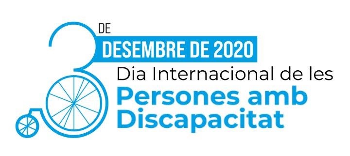 Cartell 'Dia de les persones amb discapacitat' a Lleida.