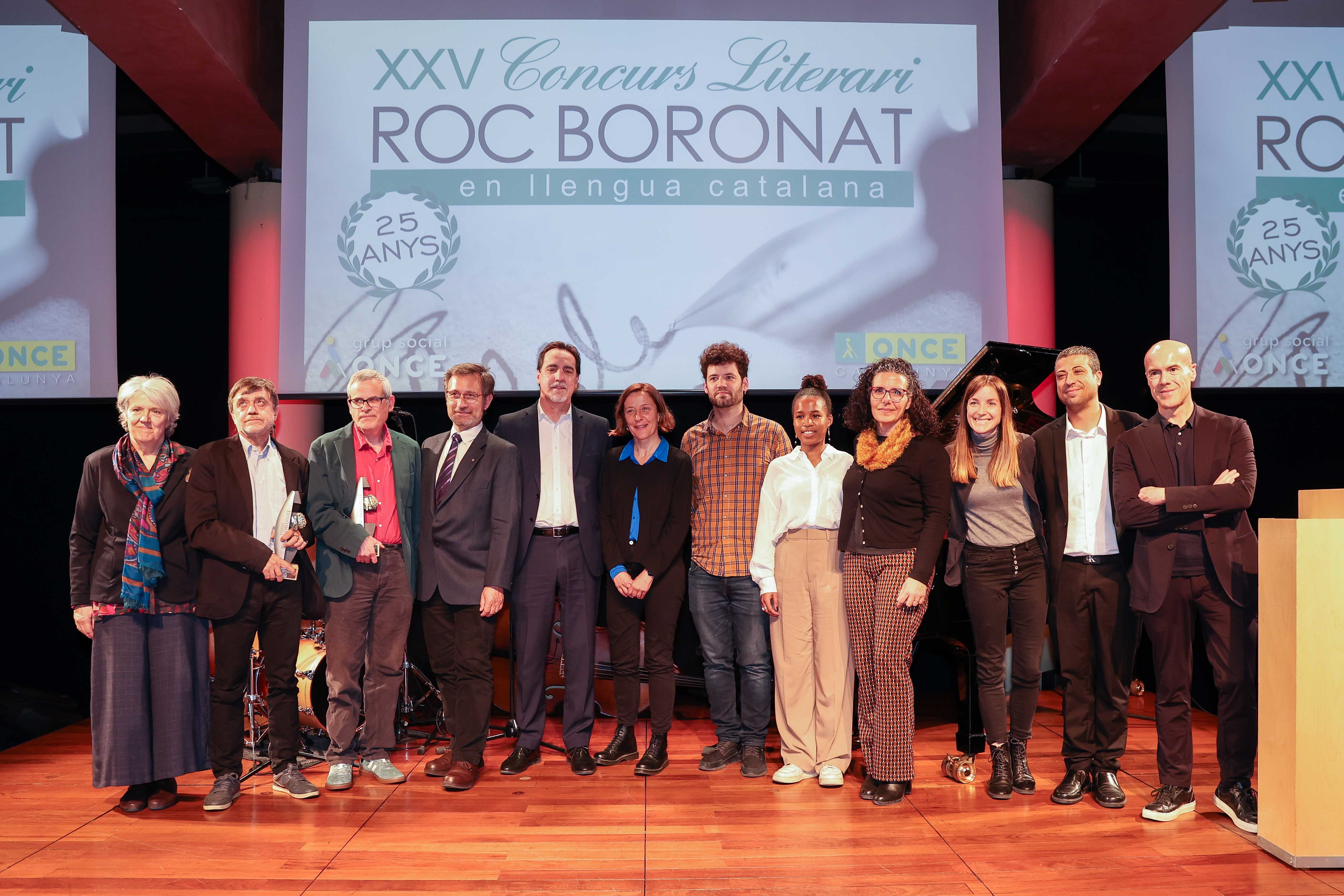 Foto de família dels premis Roc Boronat 2023