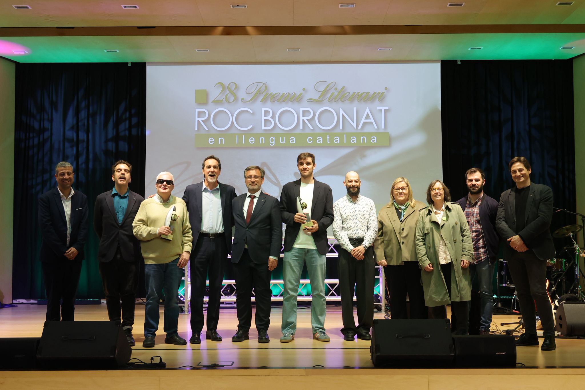Foto de família de la gala dels Premis Roc Boronat 2026.