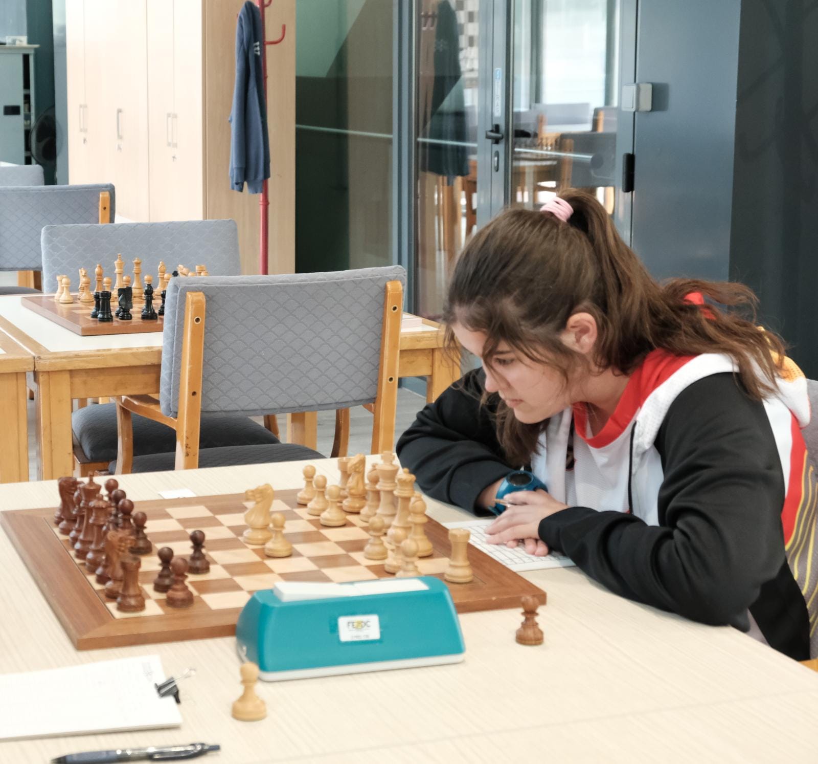 Iraida Casadevall al campionat del món juvenil d'escacs per persones amb discapacitat visual / Núria Mainau