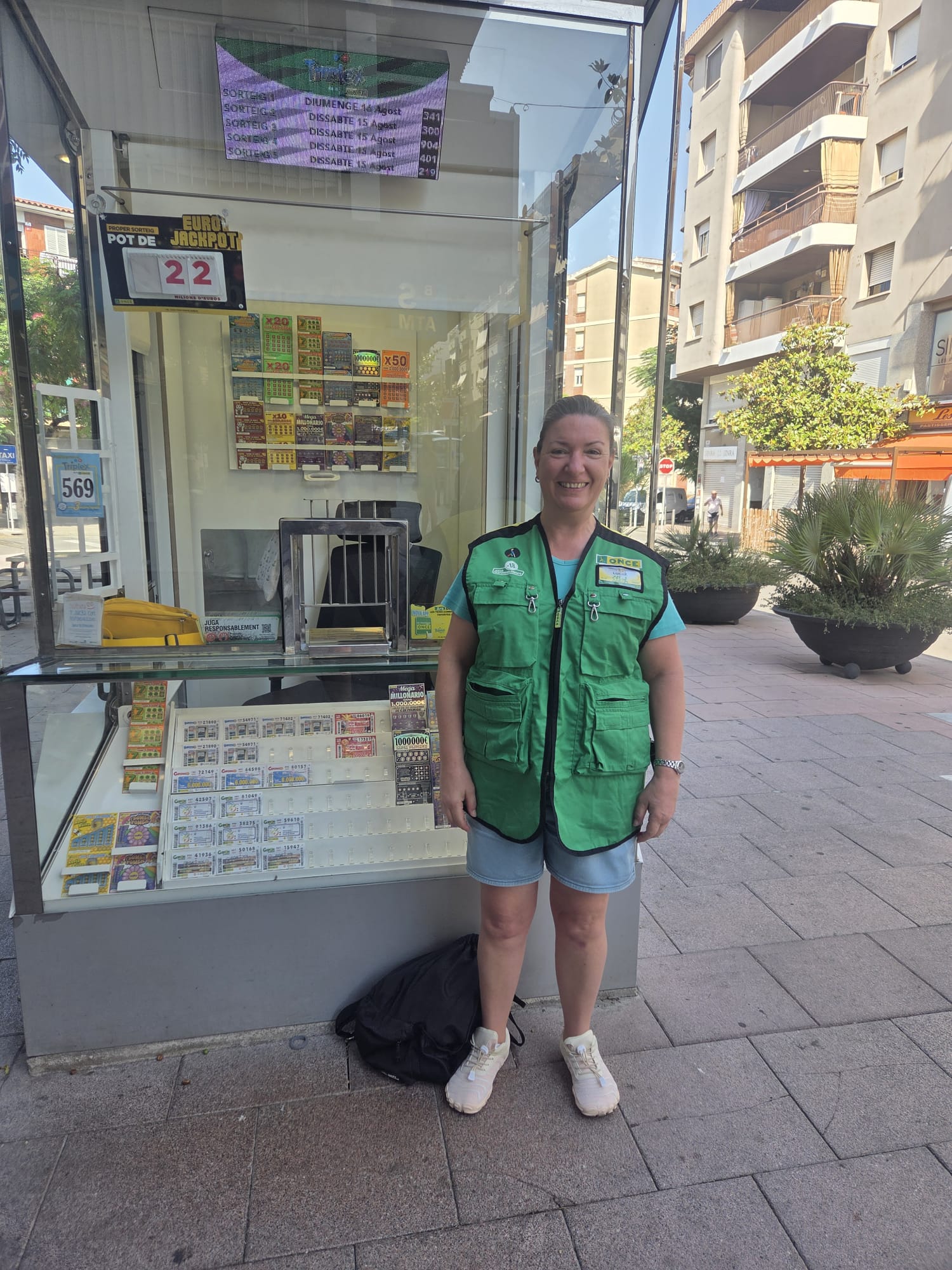 El premi el va donar la venedora de l'ONCE Maria Lucrecia García&nbsp;des del seu Punt de venda situat al Mercat de Sitges, a l’Avinguda d’Artur Carbonell, 27.