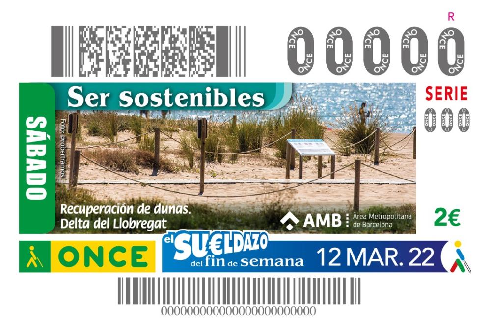 Imatge del cupó de dissabte 12 de març dedicat a les Dunes metropolitanes del Llobregat.