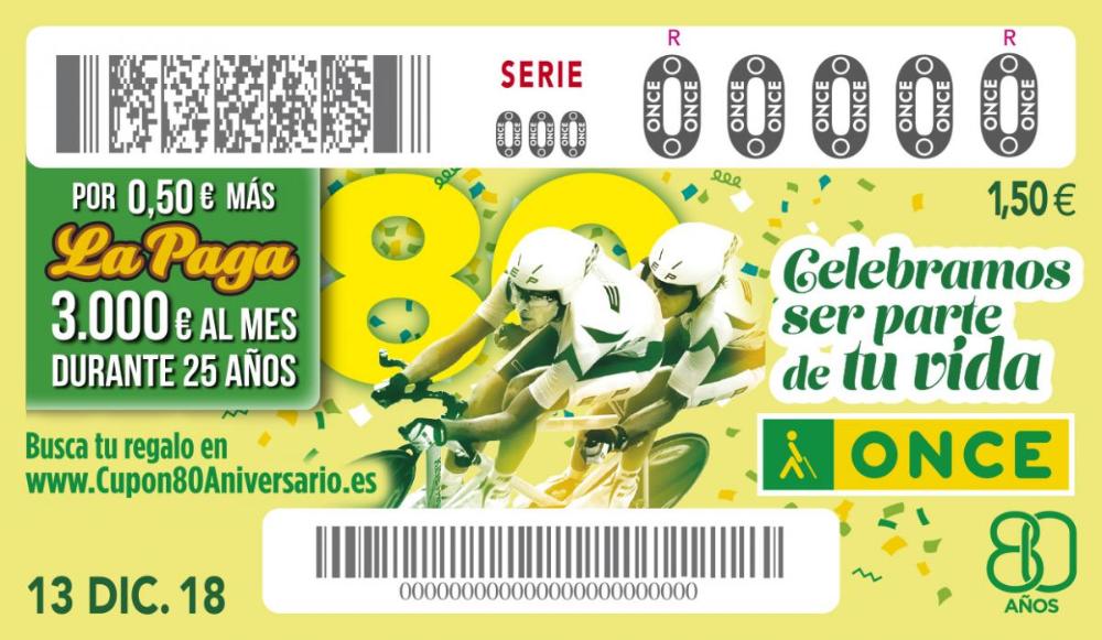 Cupó Especial del 13 de desembre: els esports (ciclisme).