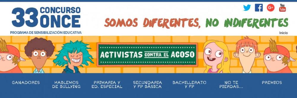 Enllaç a la web del Concurs Escolar de l'ONCE i la seva Fundació.