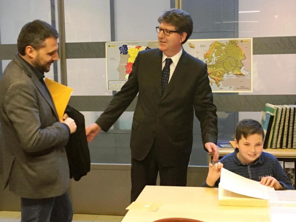 Arense Rodríguez, un noi afiliat d'11 anys va fer una lectura en Braille que va meravellar a tothom.