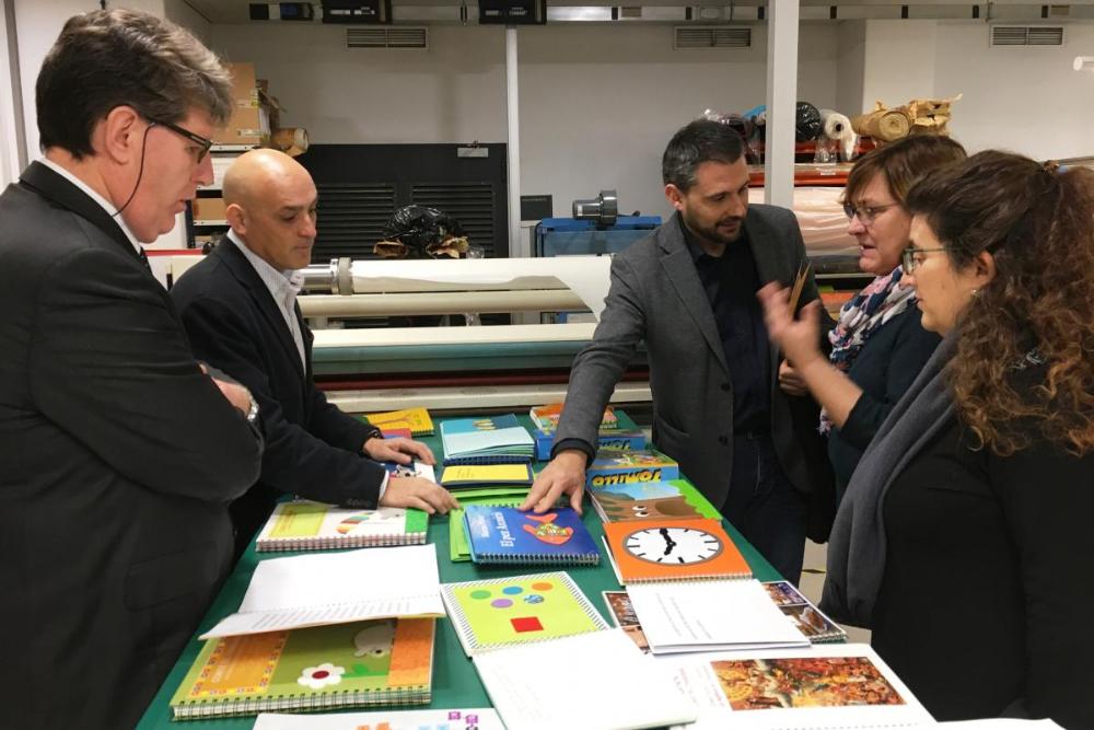 Xavier Diaz, director de l'ICiC, va visitar la nostra impremta.