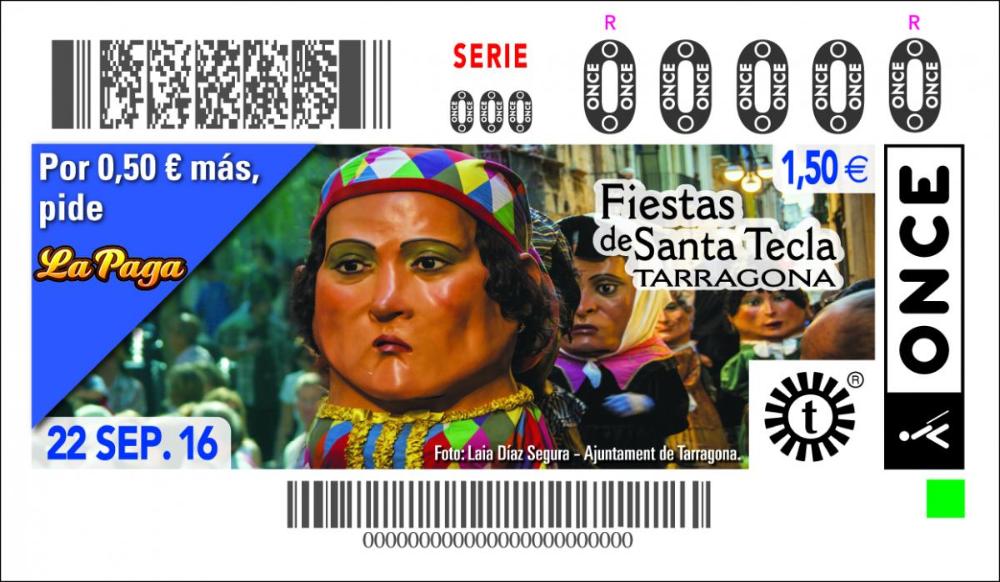 5,5 milions de cupons portaran la imatge de la Festa de Santa Tecla per tot l'Estat.