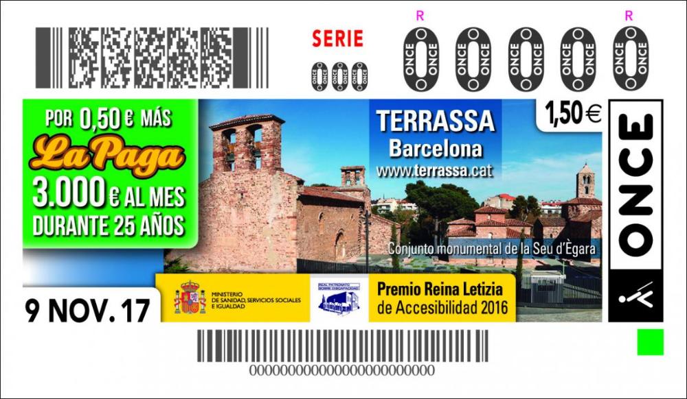 Cupó Terrassa.- Premi Reina Letizia Accessibilitat 2016