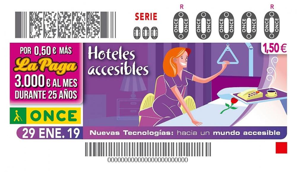 L'ONCE dedicà una sèrie de quatre cupons a difondre els beneficis que les noves tecnologies ofereixen a les persones amb discapacitat en la seva vida diària i demostrar com l'accessibilitat és possible i necessària perquè ajuda a la inclusió en l'educació, l'ocupació, l'oci i mil àmbits de la vida quotidiana. Un total de 22 milions de cupons van portar aquestes eines accessibles, els  dies 28, 29, 30 i 31 de gener, sota el títol 'Noves Tecnologies: cap a un món accessible'.