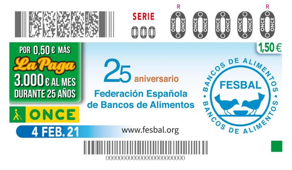 Cupó dedicat als Bancs dels Aliments