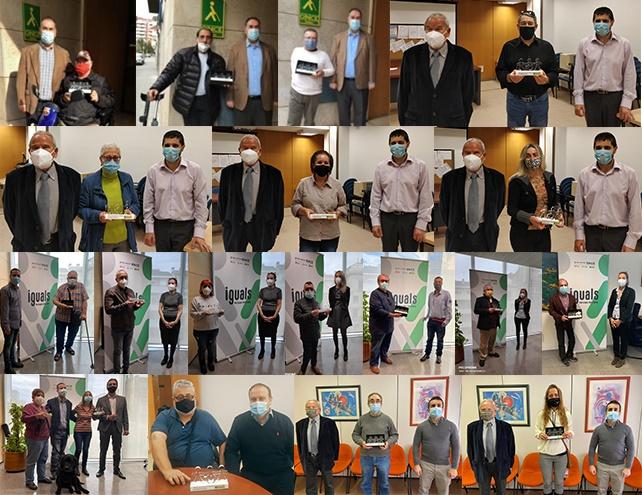 Enguany, hem tingut l’oportunitat de donar les gràcies als 136 companys que es van jubilar o incapacitar l’any passat per l’esforç i dedicació que durant tants anys han dedicat a la nostra Organització. Una celebració que arriba ja a la seva 27a edició. A la imatge, un collage de fotos amb una part dels jubilats.