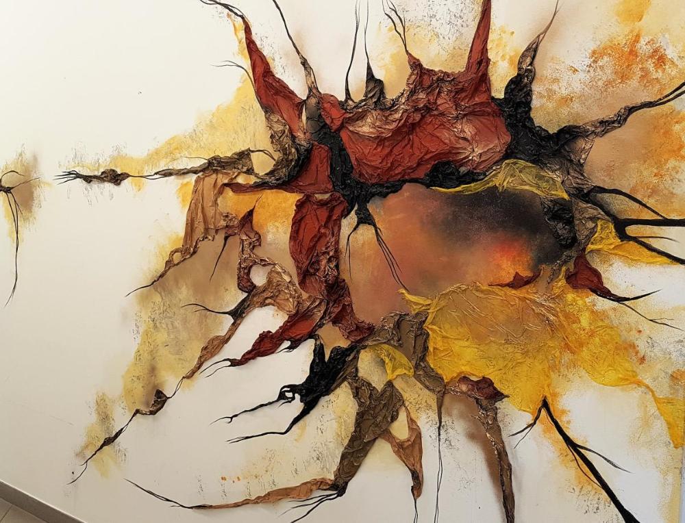 Un fragment de l'obra de Kelly Arrontes 'L'Origen de la Vida'