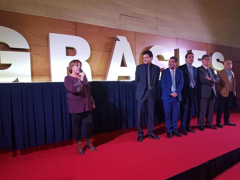 Blanca Rovira Guirado, agent venedora dels productes de joc de l’Organització va adreçar unes paraules en nom dels companys que van rebre la medalla de 25 anys
