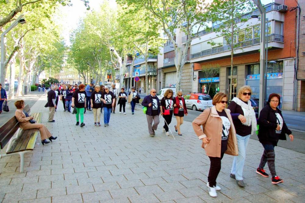 La sortida va ser a les 10.00 h.  des de la Plaça de la Llibertat (davant de la seu de l’ ONCE a Reus) on es va contar amb l’assistència de la Regidora de Benestar Social, Montserrat Vilella.