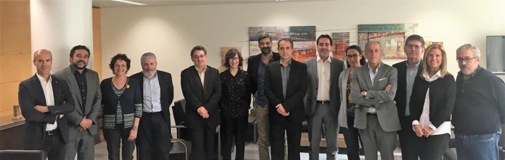Foto de família del jurat del Premis Solidaris ONCE CATALUNYA 2018.