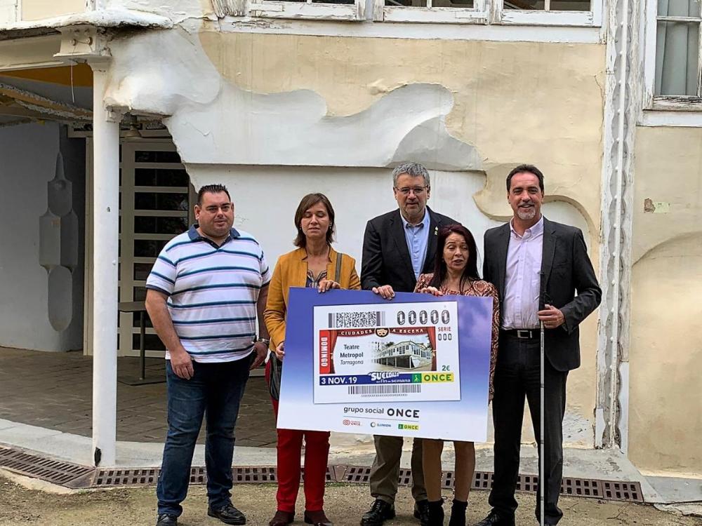 La presentació del cupó  del Teatre Metropol va ser dimarts 29 d’octubre en un acte en el qual van intervenir  Pau Ricomà, alcalde de Tarragona; Enric Botí, delegat territorial de l’ONCE a Catalunya; Rafaela Pérez, vicepresidenta del Consell Territorial de l’ONCE Catalunya i Raquel Saavedra, directora de l’ONCE a Tarragona.