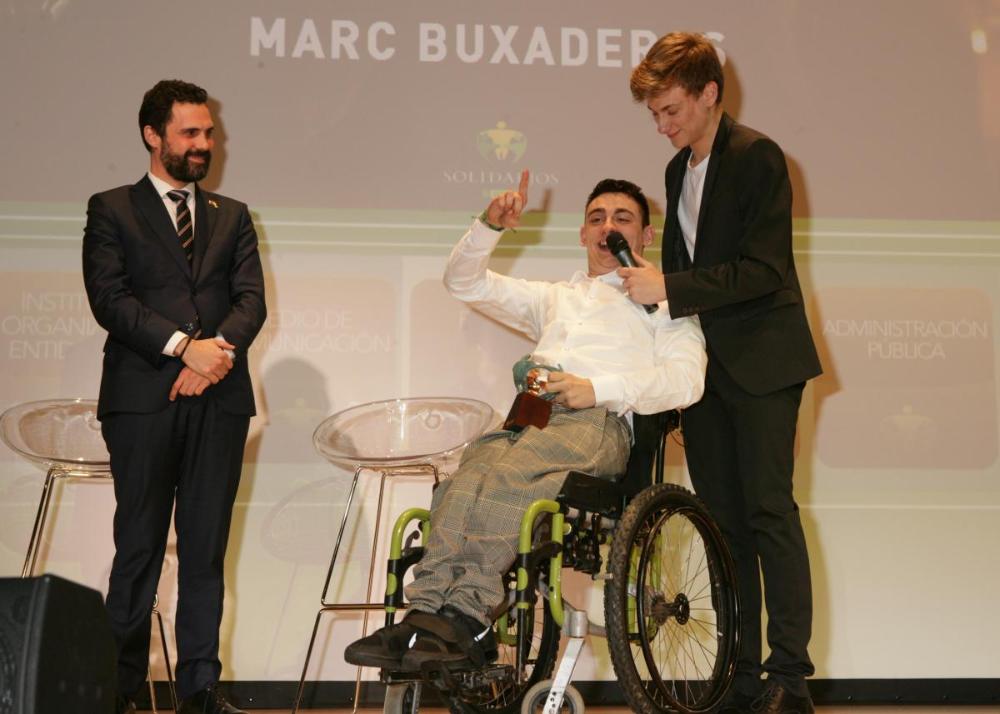 Roger Torrent, Marc Buxaderas i el seu germà Jan Buxaderas.