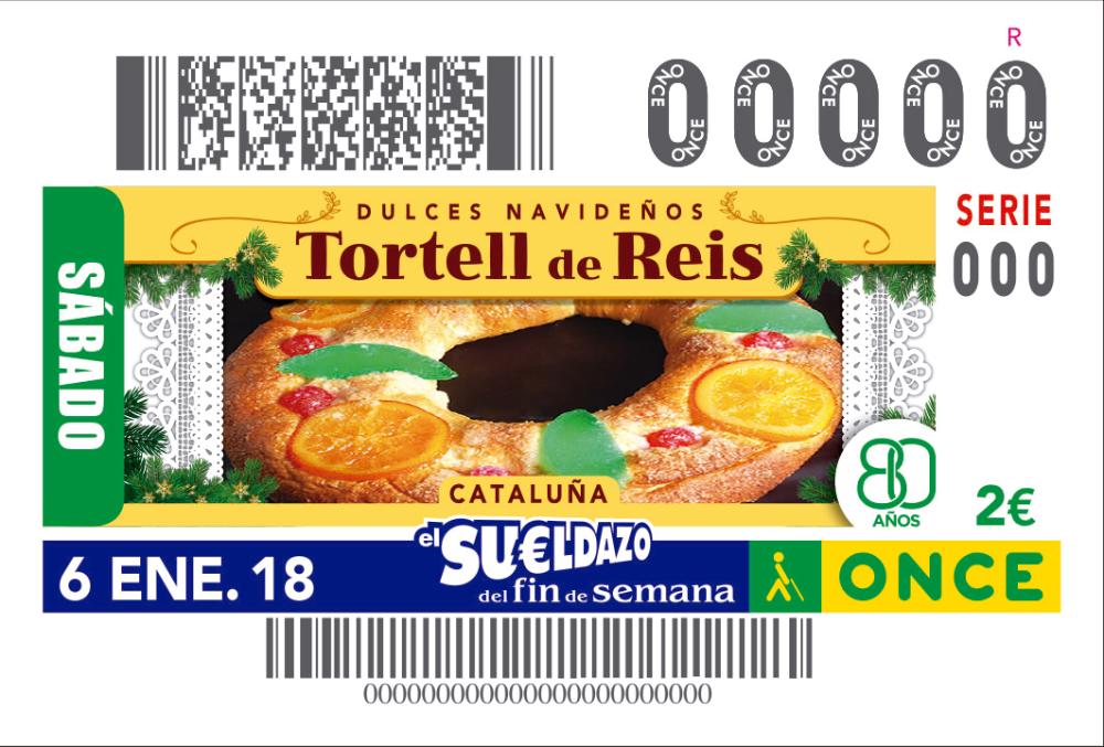 Cupó dedicat al Tortell de Reis.