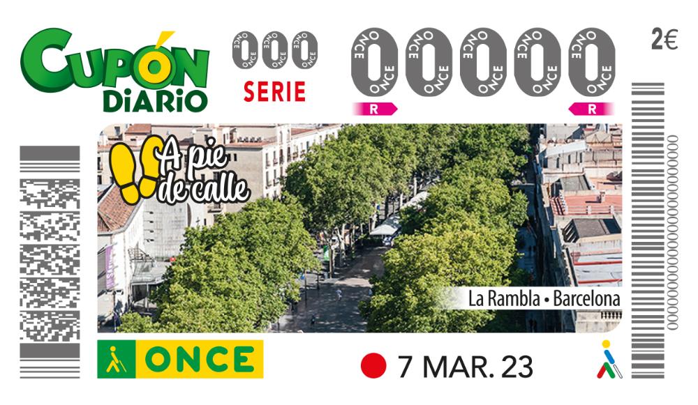 Imatge del Cupó dedicat a la Rambla de Barcelona