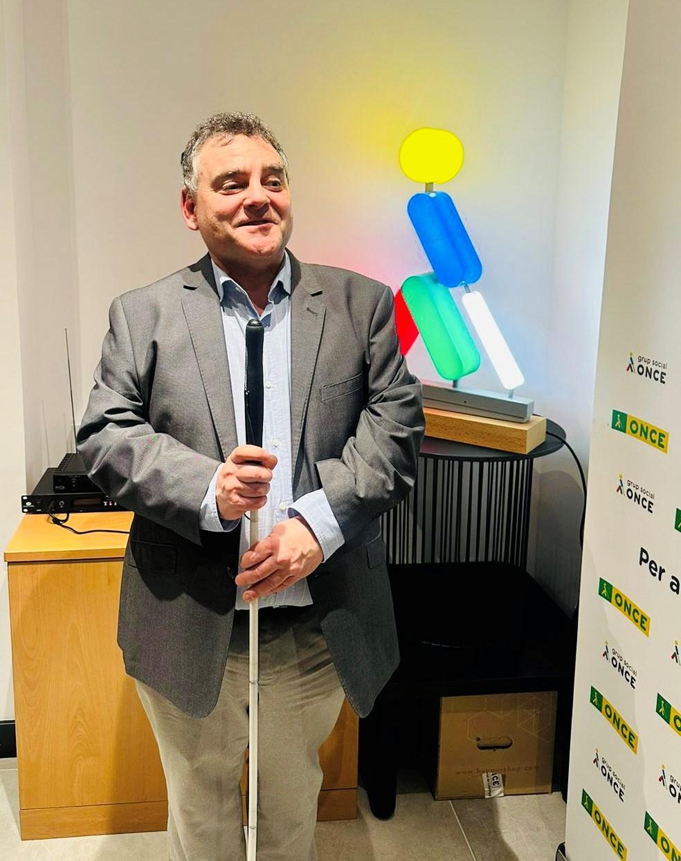 Héctor Grao, nou director de l'agència de l'ONCE a L'Hospitalet de Llobregat.