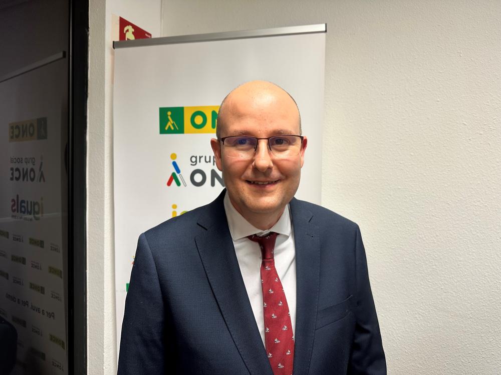 Fran Sánchez Galera, nou director de l'agència de l'ONCE a Reus.