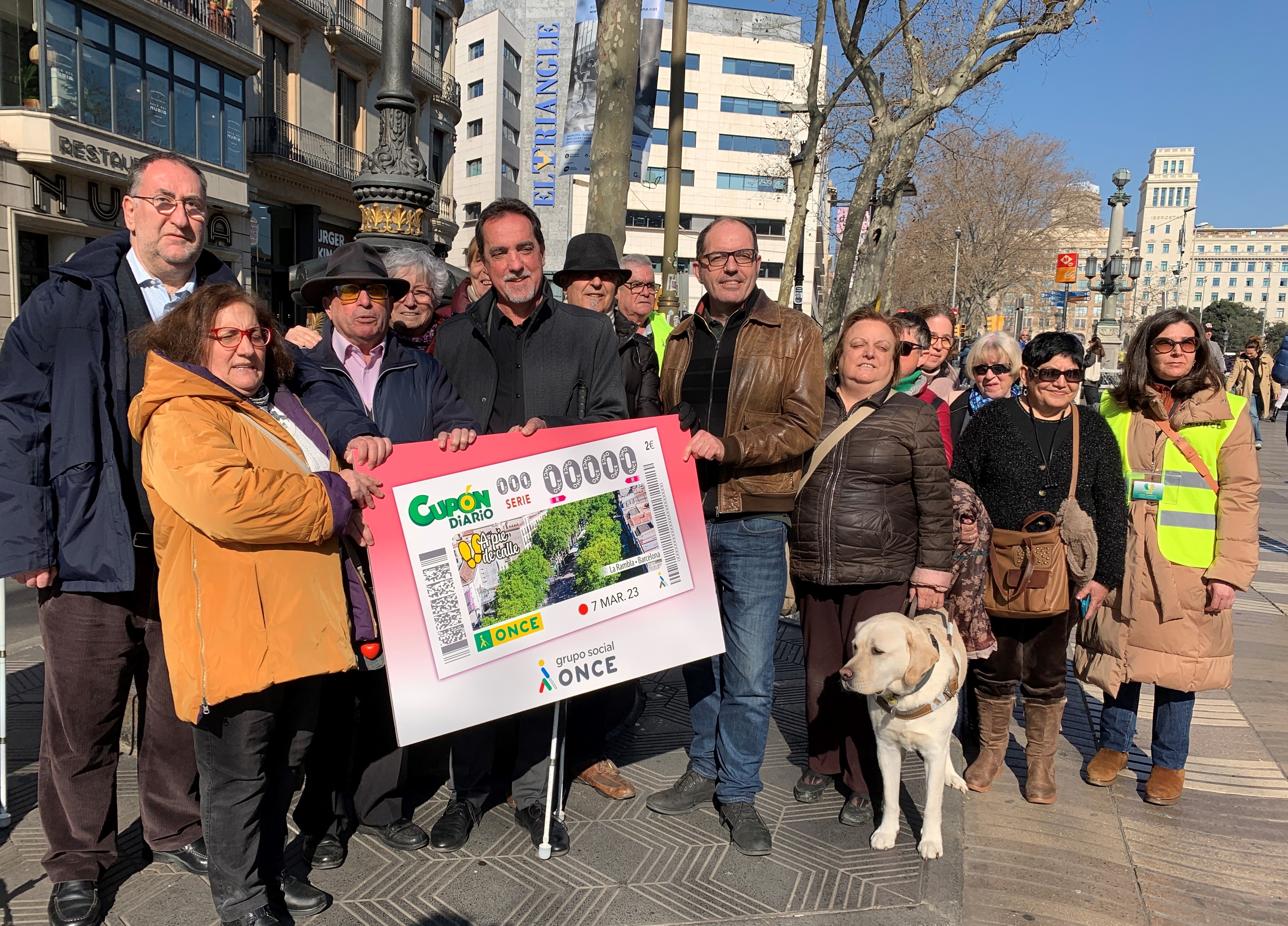 Imatge de la presentació de Cupó dedicat a la Rambla de Barcelona 