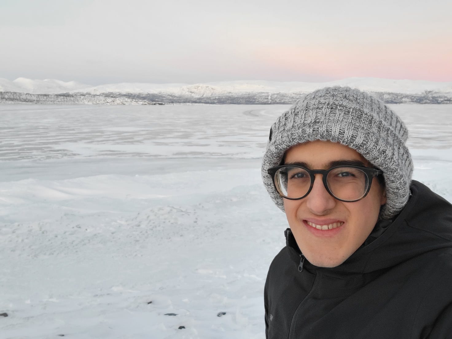 Vicente Martínez a un glacial a Lapònia
