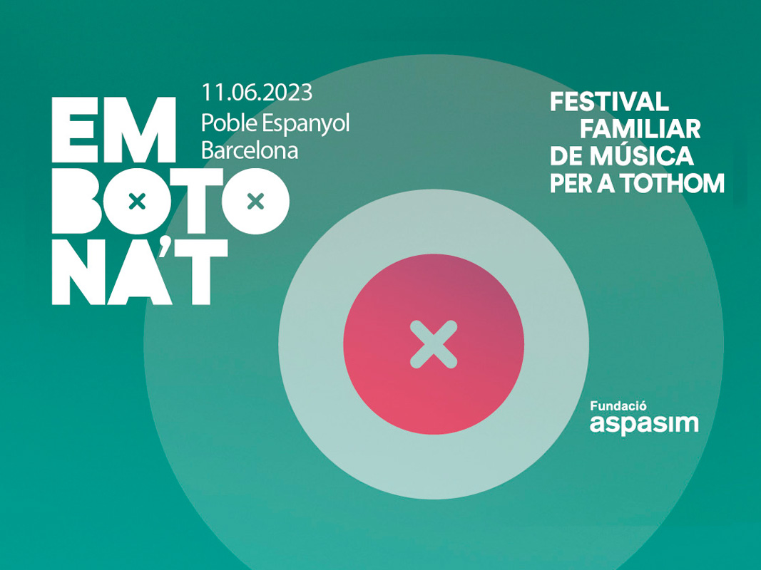 Cartell d'Embotona't, festival  per a tothom.