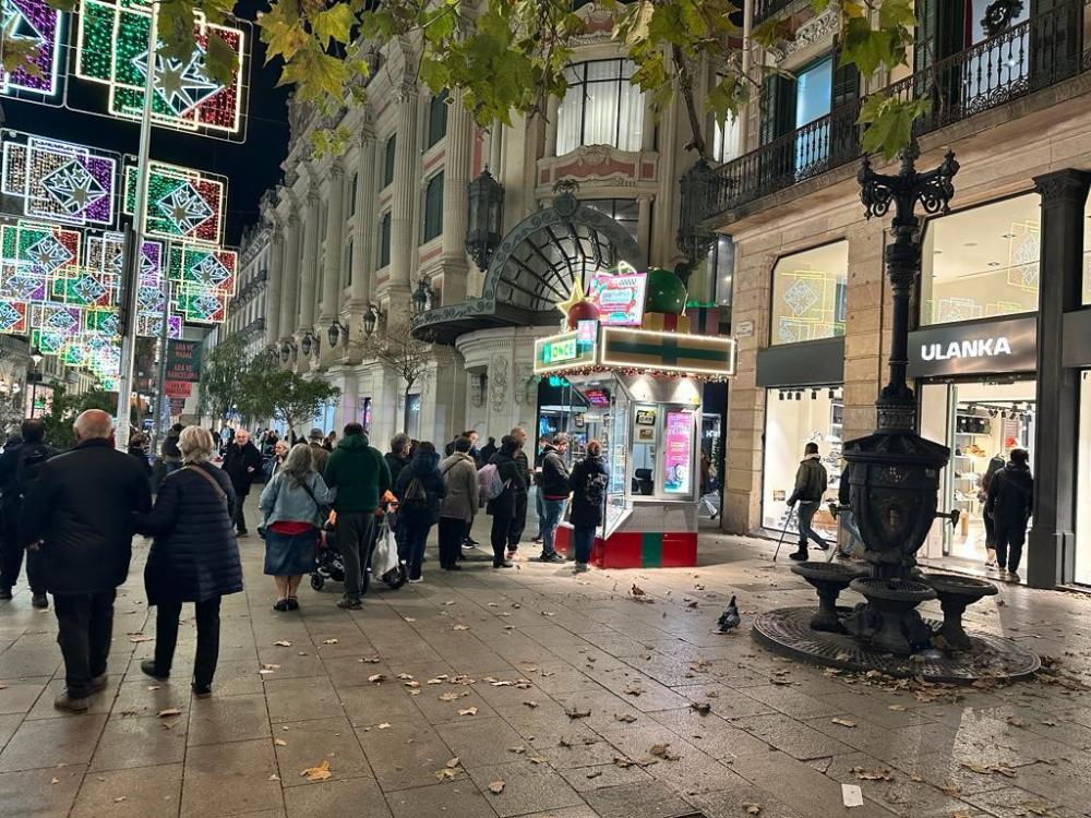 Quiosc de l'ONCE, al Portal de l'Àngel de Barcelona.