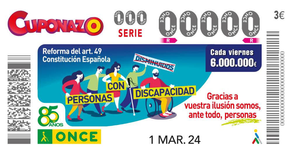 Imatge del cupó dedicat al canvi constitucional