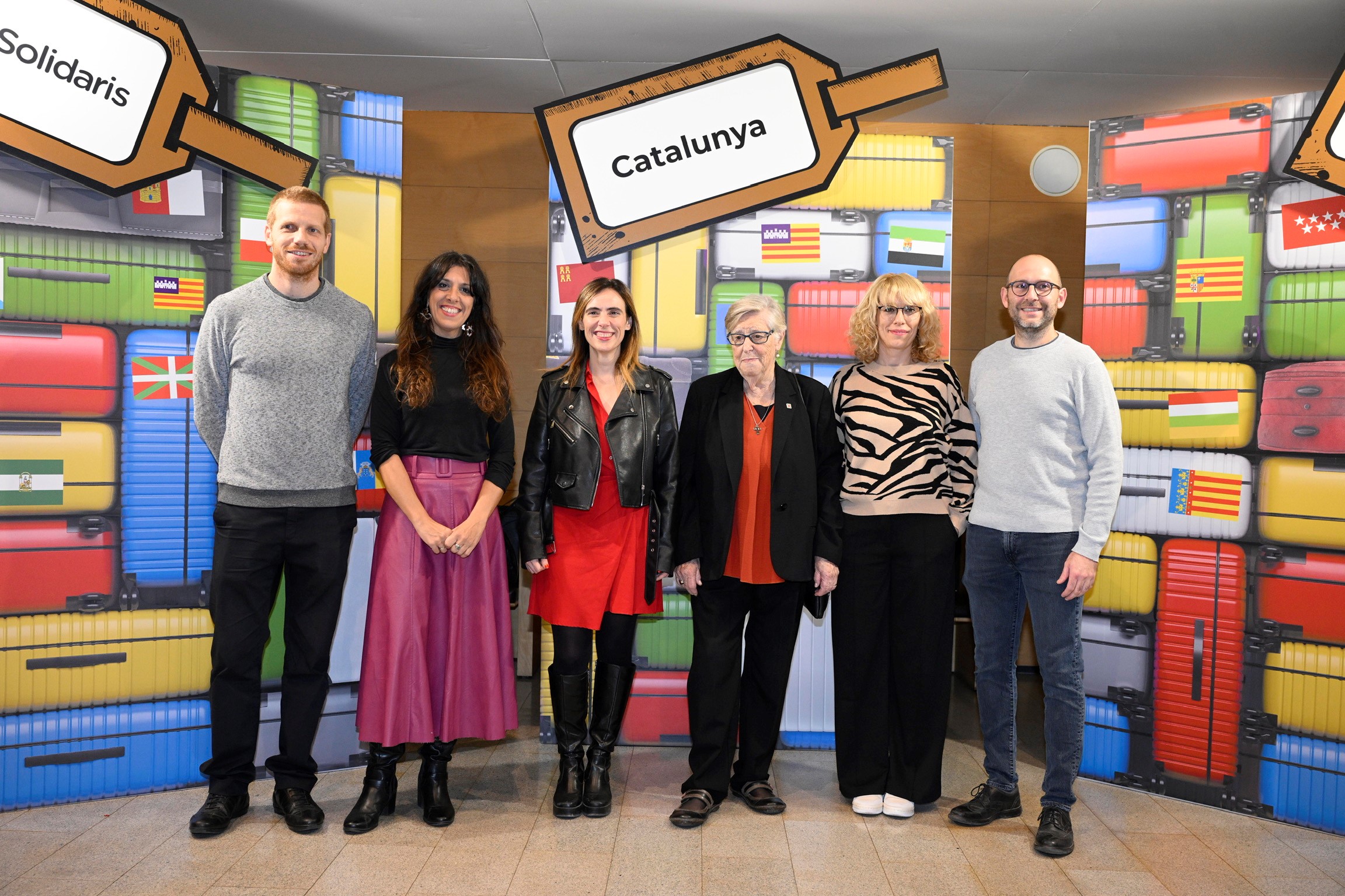 Foto dels guanyadors i guanyadores dels Premis Solidaris 2023