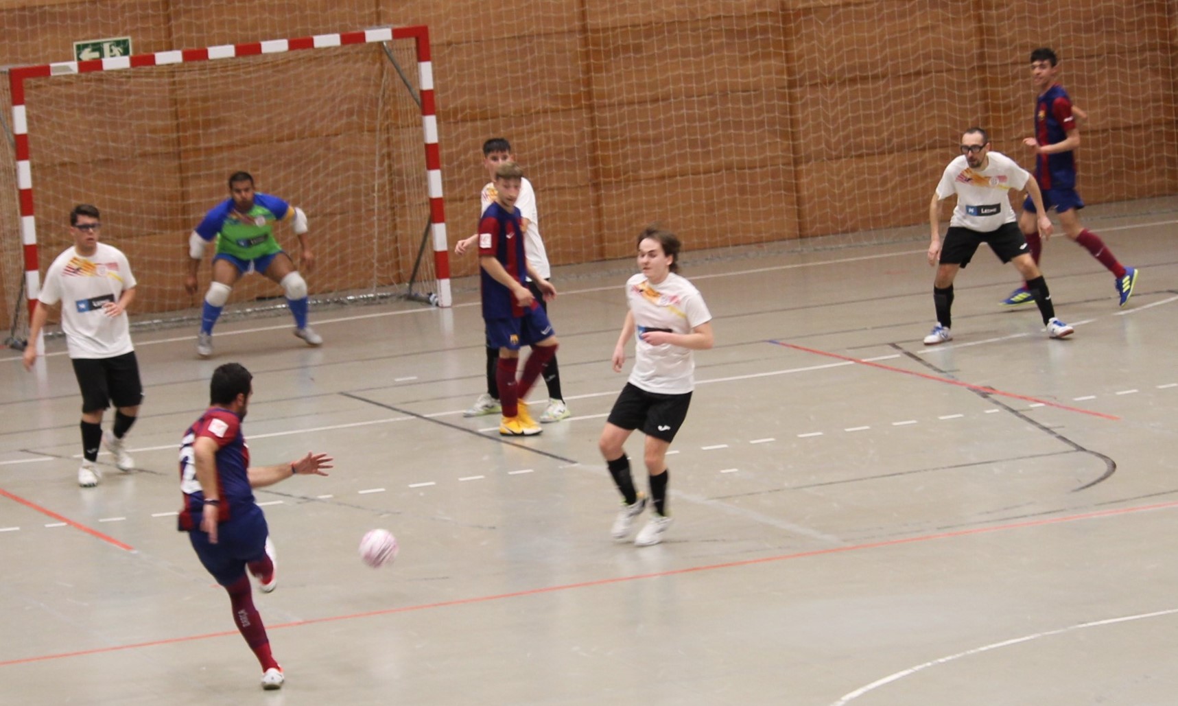 Imatge d'un partit que va jugar el Barça Genuine. 