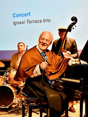 Ignasi Terraza Trio en un moment de la seva actuació.