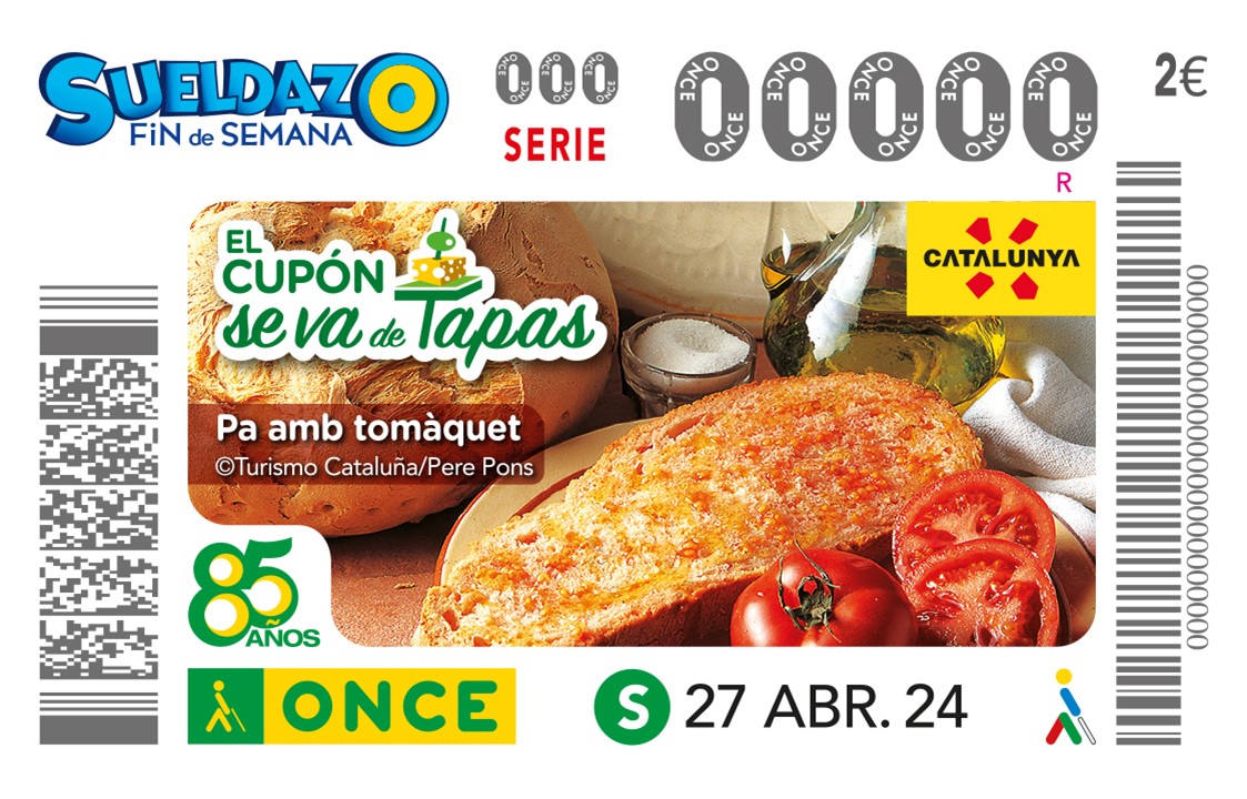 Imatge del cupó il·lustrat amb el Pa amb tomàquet.