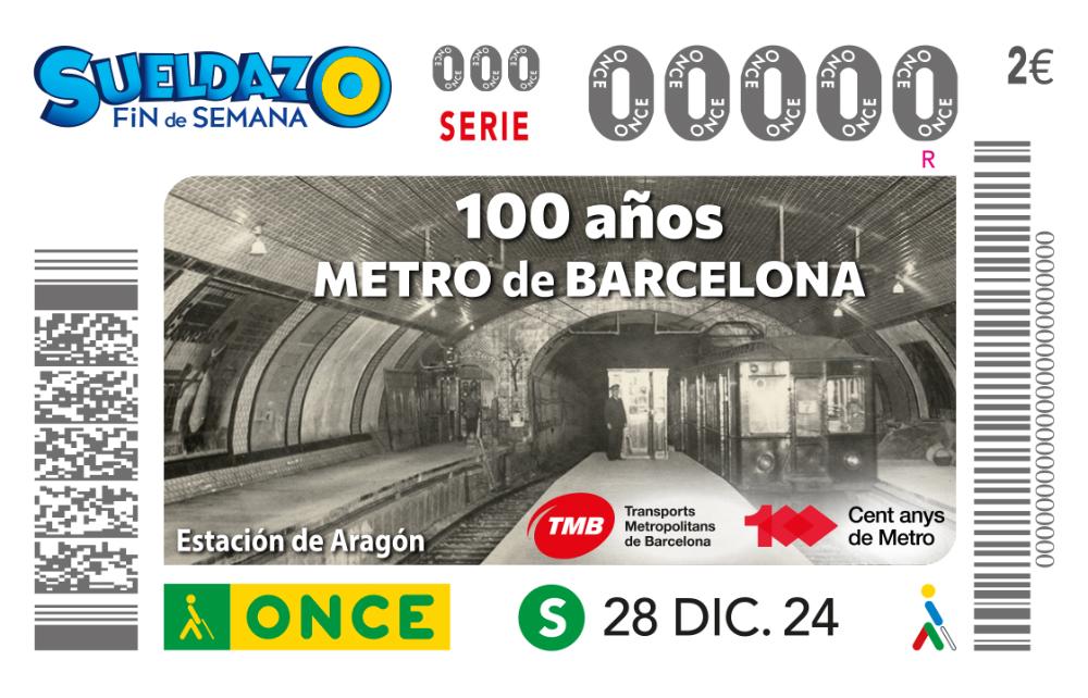 Cupó del Centenari del  Metro de BCN.