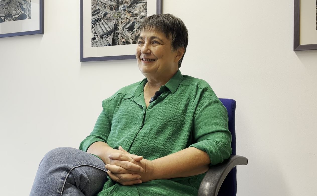 Rosa Alarcón durant l'entrevista