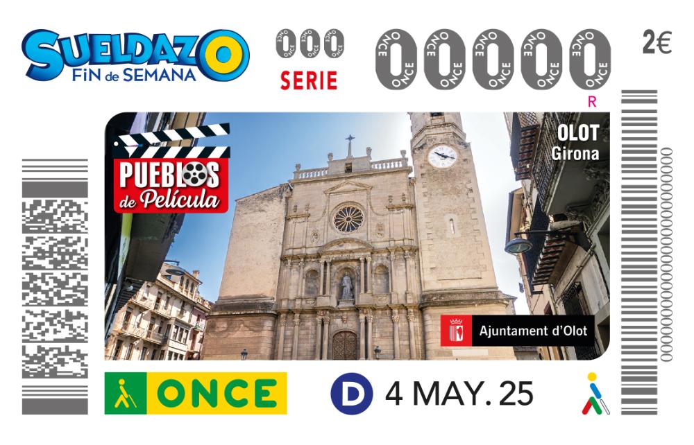 Imatge del cupó dedicat a Olot.