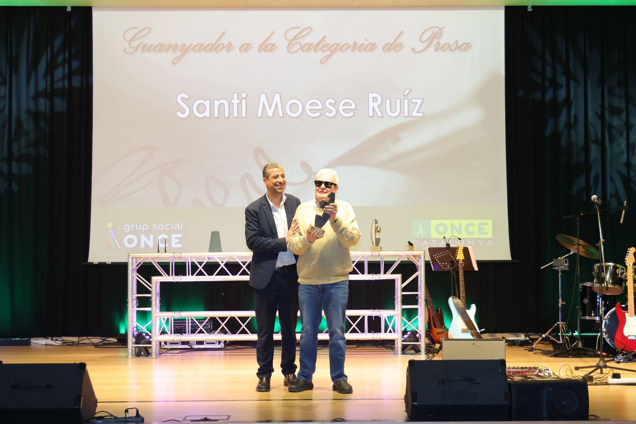 David Bernardor i Santi Moese, a l'escenari.