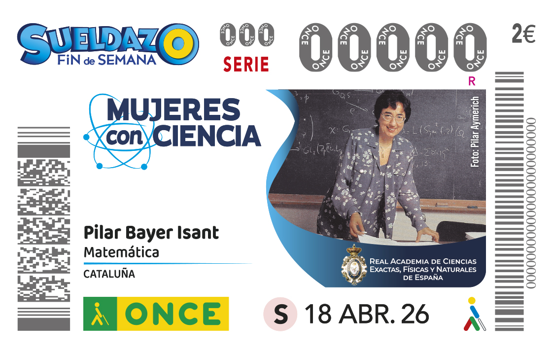 Cupó dedicat a Pilar Bayer Isant.