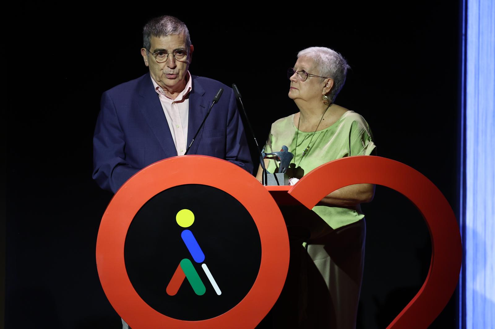 Joan Maria Sala, president d'AFATRAC, i Montserrat Boi, primera presidenta de l'entitat.